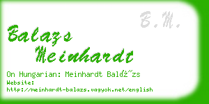 balazs meinhardt business card